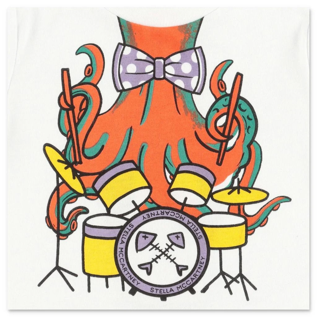 商品Stella McCartney|Stella McCartney Kids Stella Mccartney T-shirt Bianca In Jersey Di Cotone,价格¥639,第2张图片详细描述