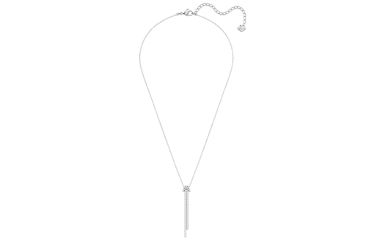 商品[国内直发] Swarovski|施华洛世奇 Lifelong Y形扭结项链 女款 镀白金色,价格¥434,第6张图片详细描述