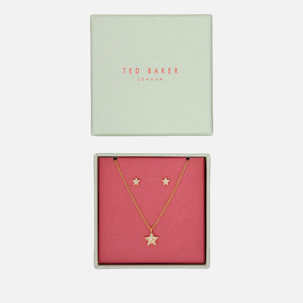 Ted Baker Saskiya Gold-Tone Necklace and Stud Earrings Set商品第3张图片规格展示