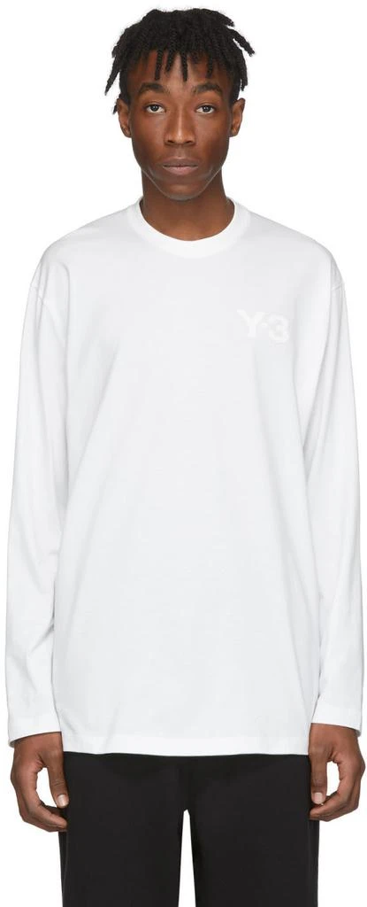 商品Y-3|White Logo Long Sleeve T恤,价格¥519,第1张图片