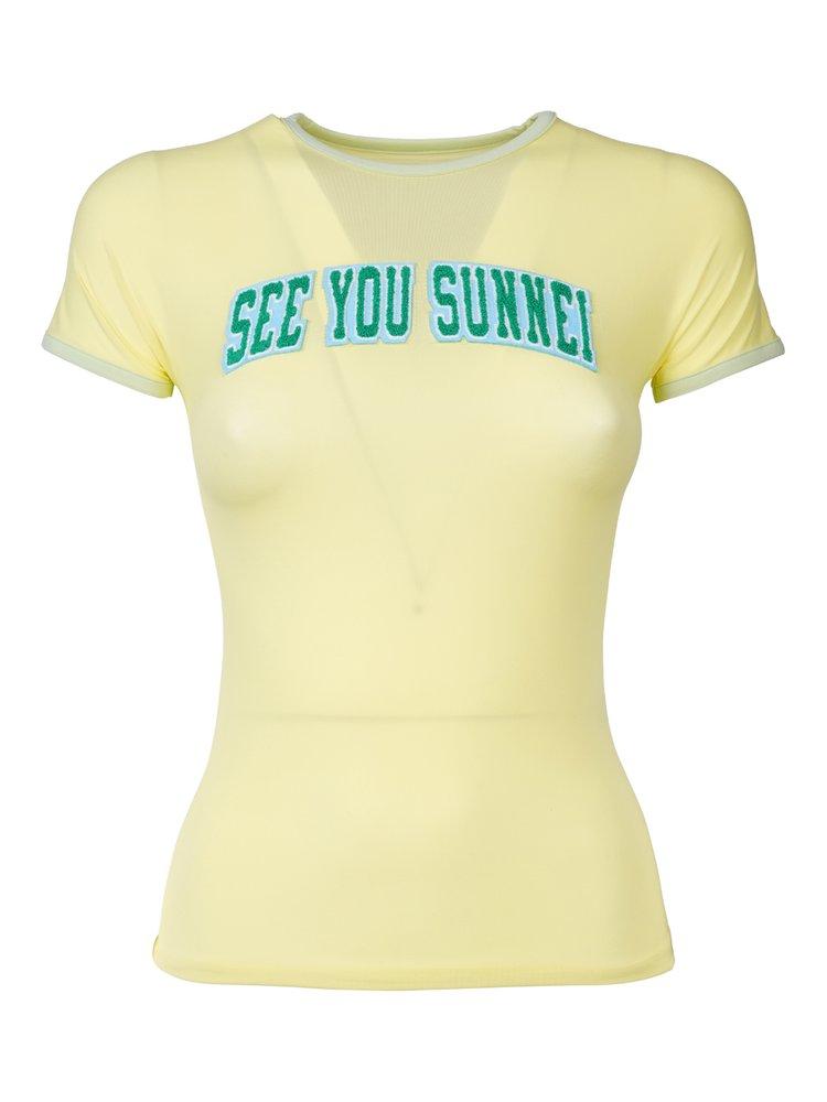 Sunnei Logo Patch Crewneck T-Shirt商品第1张图片规格展示