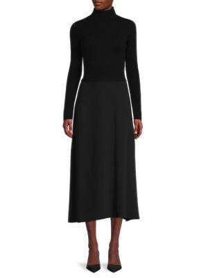 商品Vince|Wool & Cashmere Midi A Line Dress,价格¥1064,第1张图片