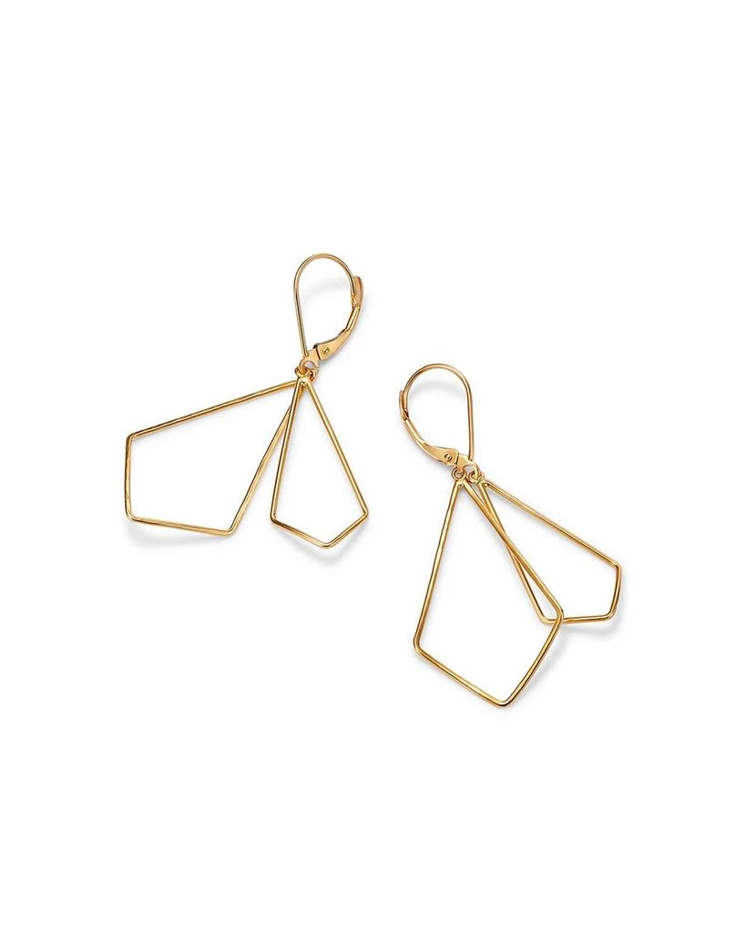 Geometric Dangle Drop Earrings in 14K Yellow Gold 商品