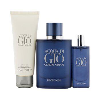 Acqua Di Gio Profondo - 3 Piece Gift Set商品第1张图片规格展示