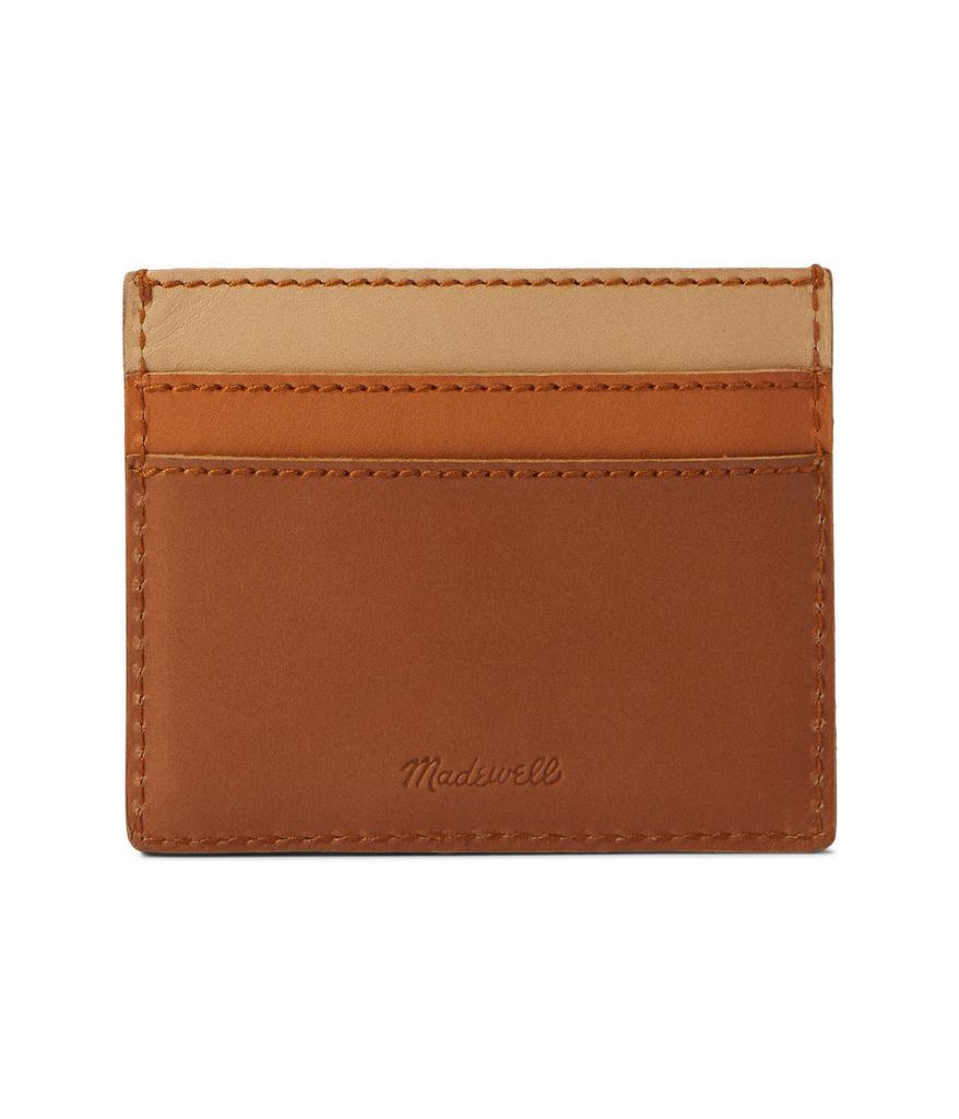 商品Madewell|The Leather Card Case: Colorblock Edition,价格¥216,第1张图片
