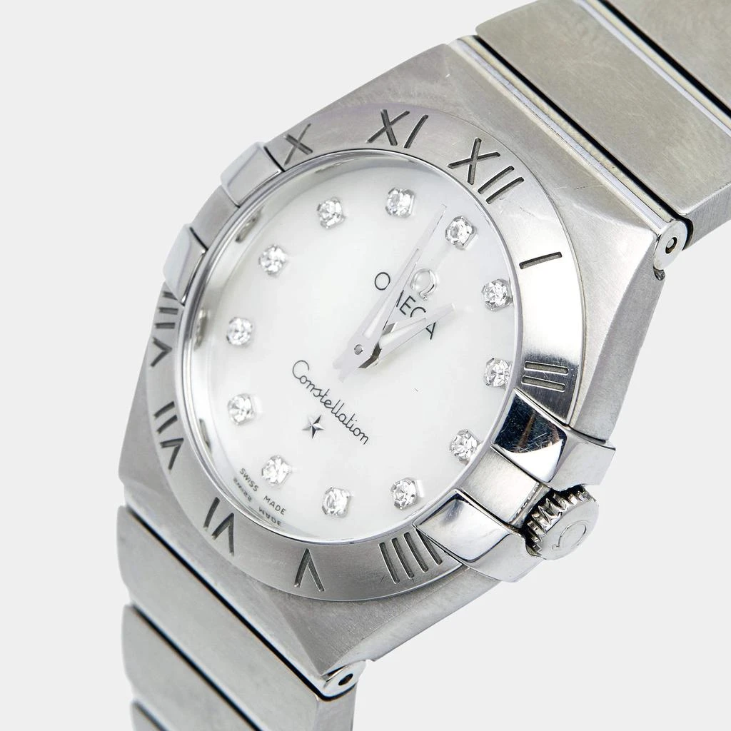 商品[二手商品] Omega|Omega Mother of Pearl Diamond Stainless Steel Constellation 123.10.27.60.55.001 Women's Wristwatch 27 mm,价格¥16457,第2张图片详细描述