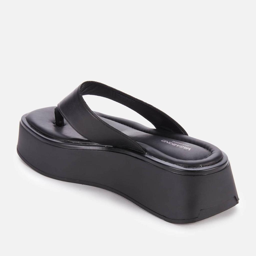 Vagabond Women's Courtney Leather Toe Post Sandals - Black/Black商品第2张图片规格展示