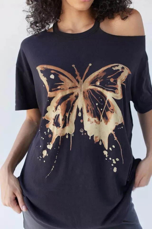 商品Urban Outfitters|UO Slashed Butterfly Tee,价格¥76,第1张图片