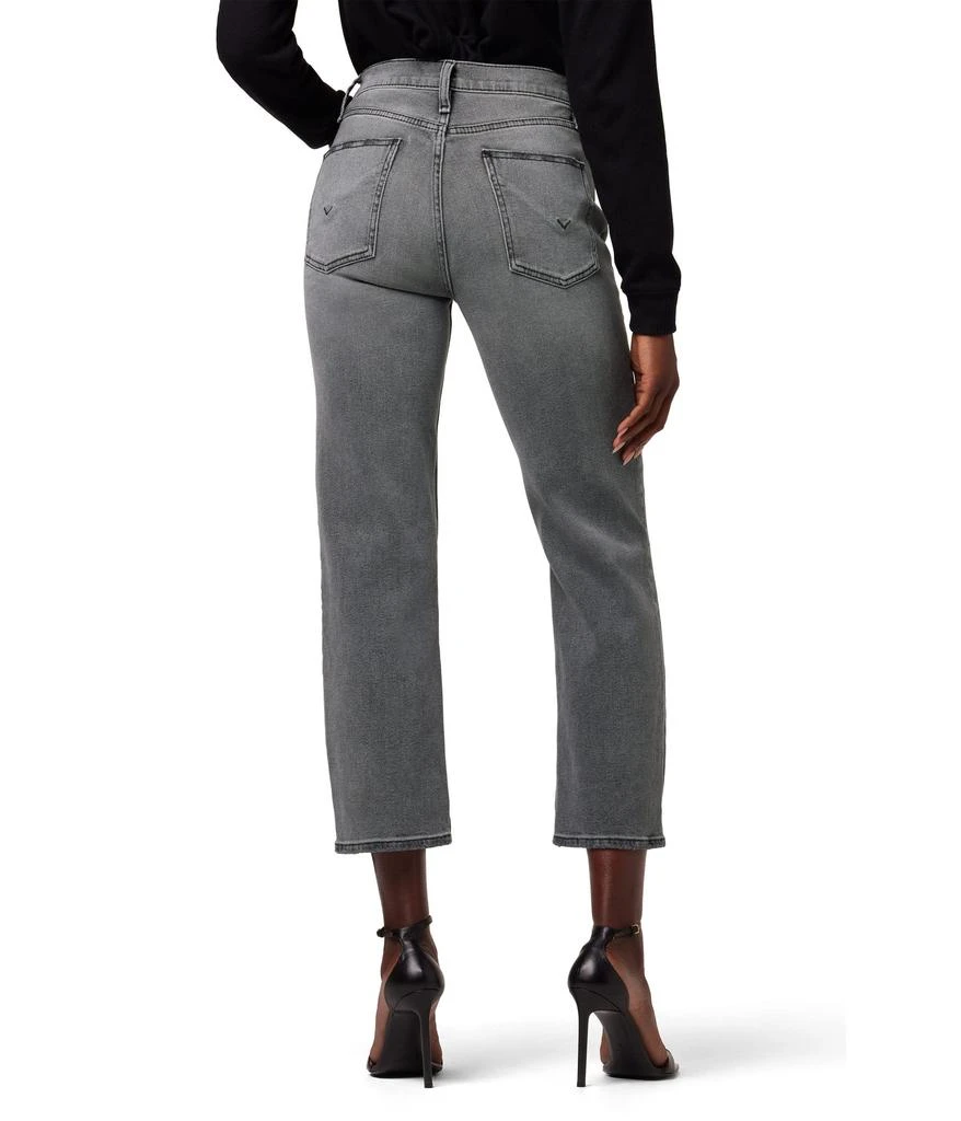 商品Hudson|Remi High-Rise Straight Crop in Stone Grey Destructed,价格¥1269,第3张图片详细描述