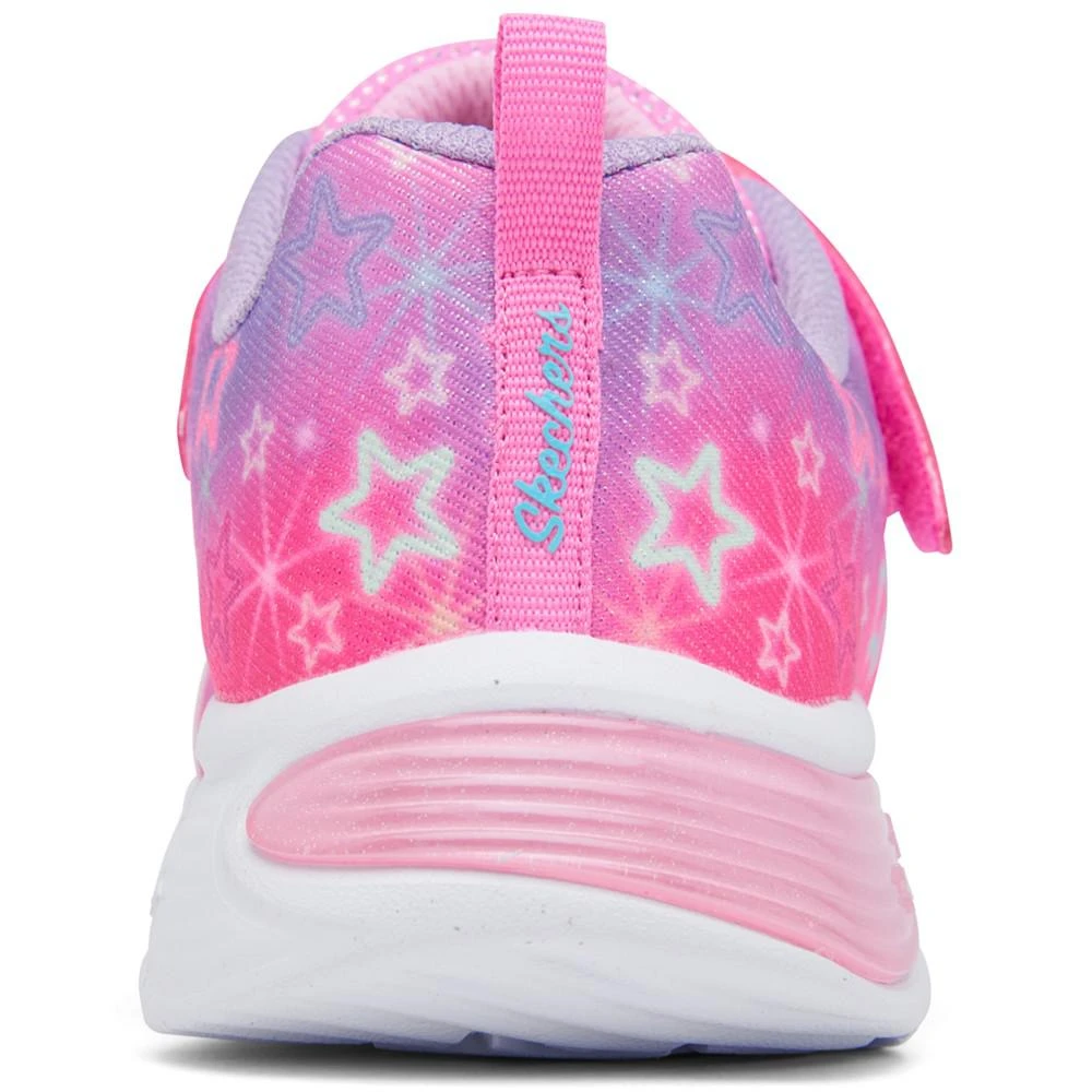 商品SKECHERS|Little Girls S Lights - Star Sparks Stay-Put Closure Light-Up Casual Sneakers from Finish Line,价格¥337,第4张图片详细描述