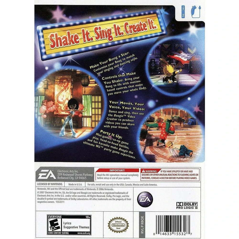 商品Electronic Arts|Boogie with Microphone - Nintendo Wii,价格¥225,第2张图片详细描述