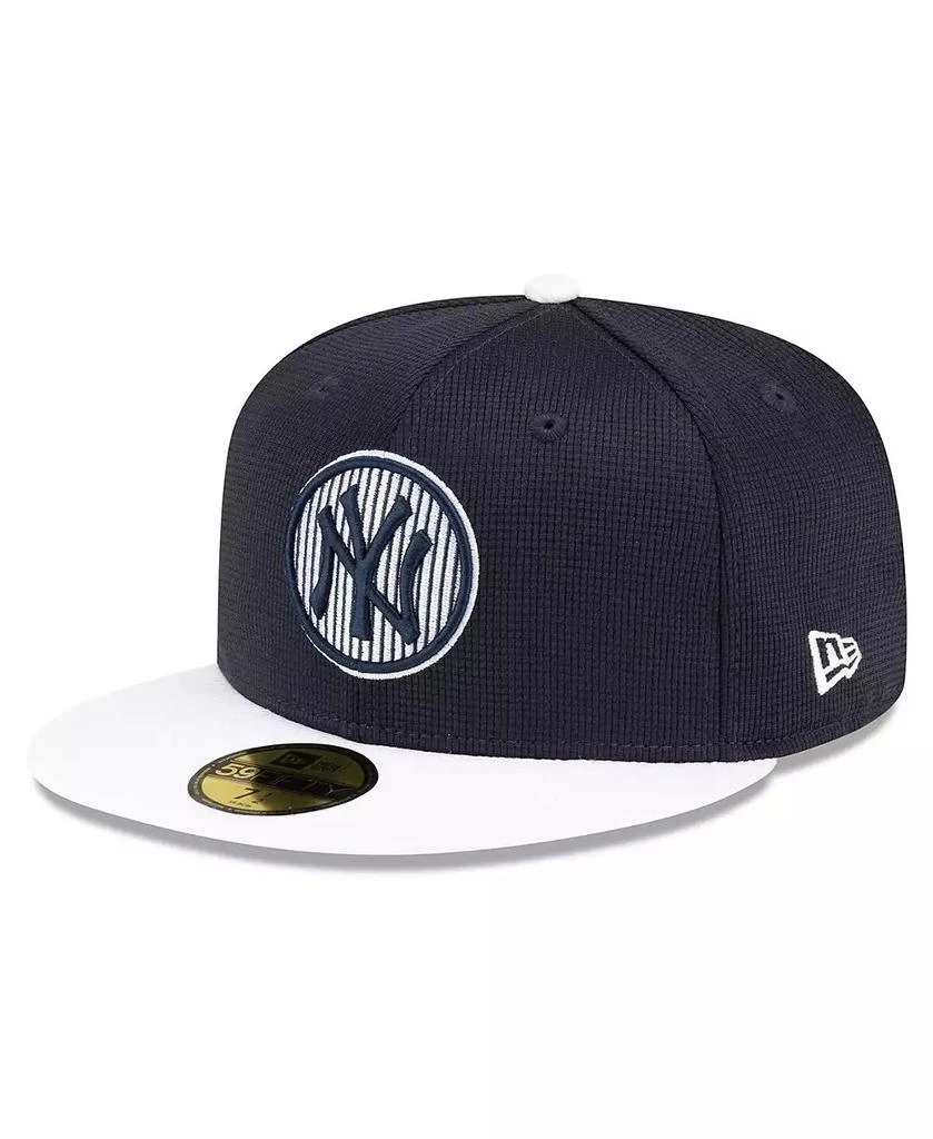 商品New Era|Men's Navy New York Yankees 2024 Batting Practice 59FIFTY Fitted Hat,价格¥356,第1张图片