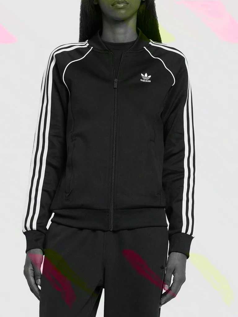 商品Adidas|3-stripes Cotton Blend Zip Track Top,价格¥589,第2张图片详细描述