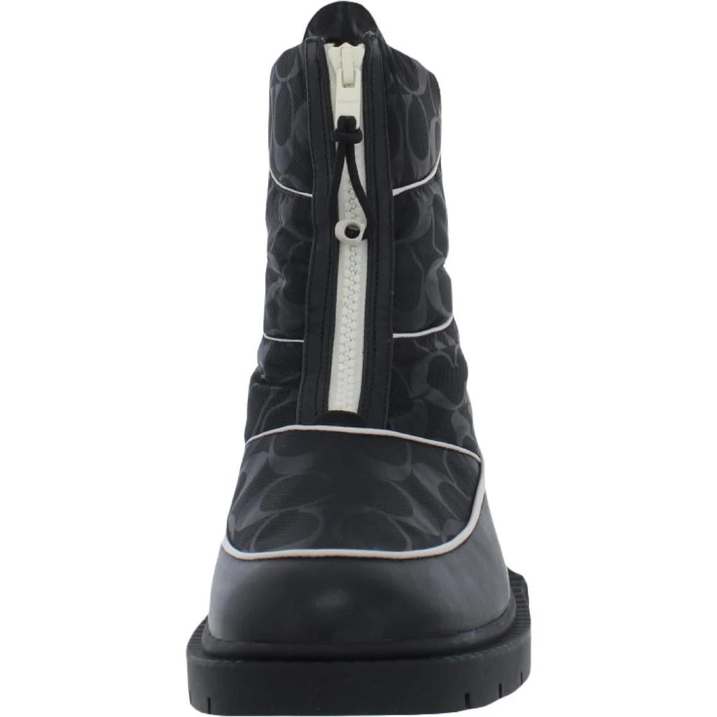 商品Coach|Coach Womens Leona Monogram Lug Sole Ankle Boots,价格¥567,第3张图片详细描述