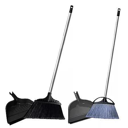 商品Member's Mark|Member's Mark Commercial Indoor and Outdoor Angle Brooms 2 Brooms & 2x Dustpans,价格¥103,第3张图片详细描述
