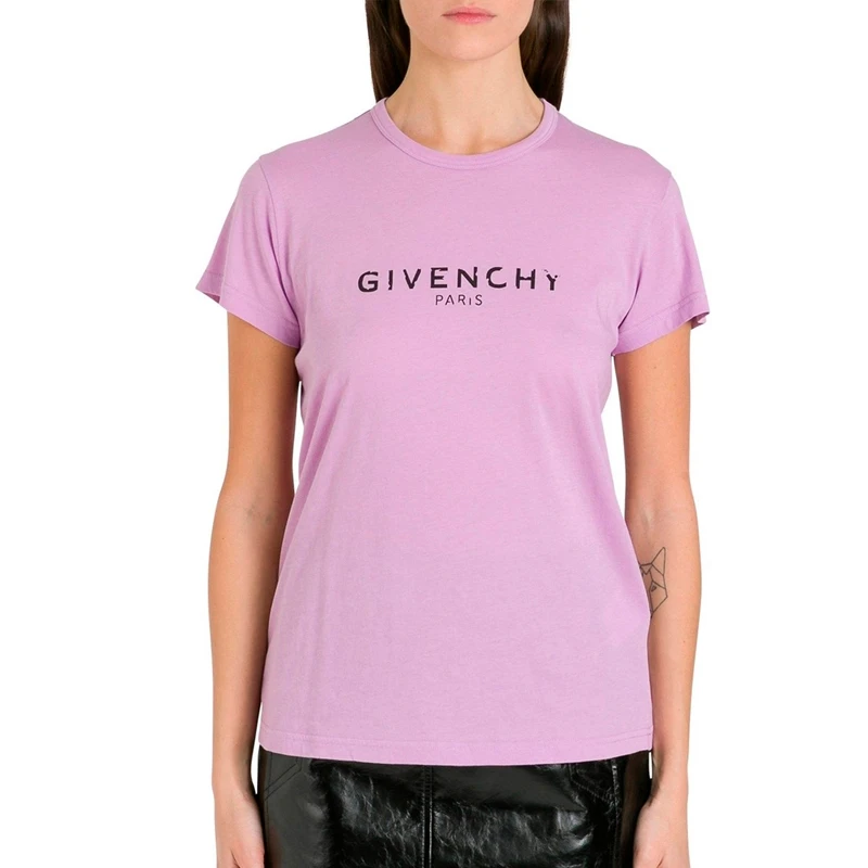 Givenchy 纪梵希 淡紫色女士短袖T恤 BW707X3Z0Y-541 商品