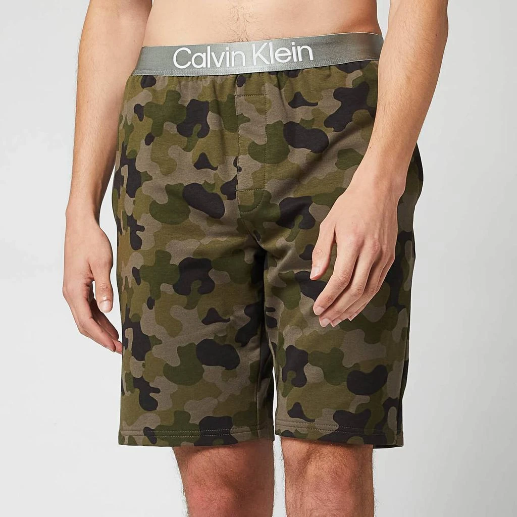 商品Calvin Klein|Calvin Klein Men's Sleep Shorts - Galvanize Camo Army Green,价格¥186,第1张图片