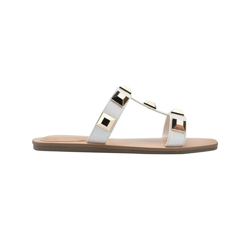 商品Marc Fisher|Women's Bonis Studded Slide Sandals,价格¥208,第2张图片详细描述