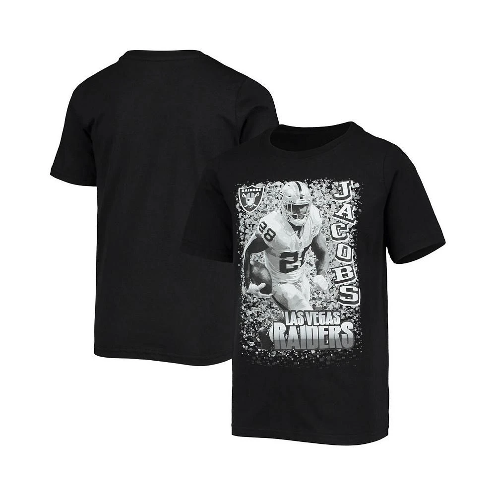 商品Outerstuff|Men's Josh Jacobs Black Las Vegas Raiders U Da Man T-shirt,价格¥165,第1张图片