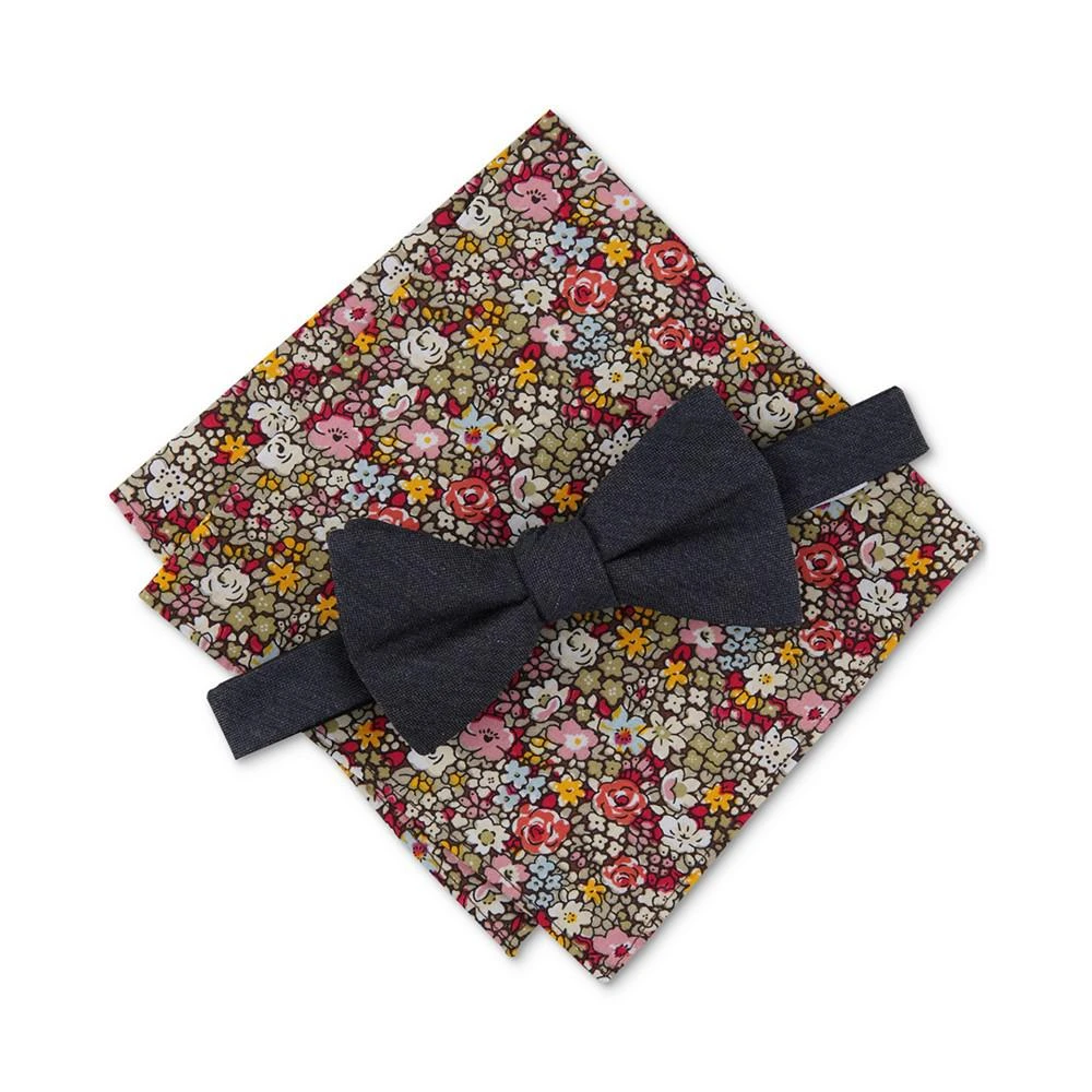 商品Bar III|Men's 2-Pc. Jean Bow Tie & Pocket Square Set, Created for Macy's,价格¥165,第1张图片