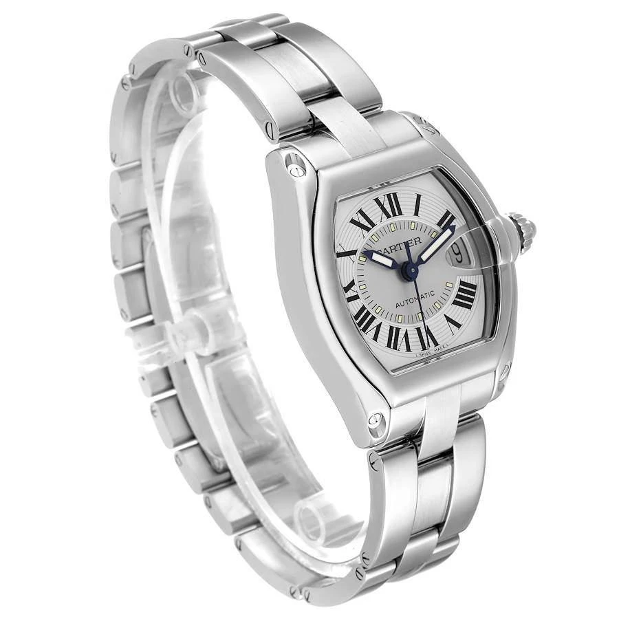 Cartier Silver Stainless Steel Roadster W62000V3 Men's Wristwatch 38 x 43 MM 商品
