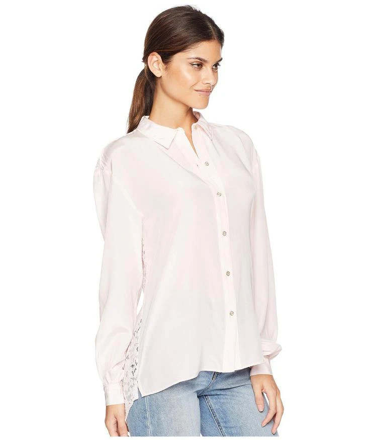 商品Juicy Couture|Soft Woven Silk w/ Lace Back Shirting Top,价格¥256,第4张图片详细描述