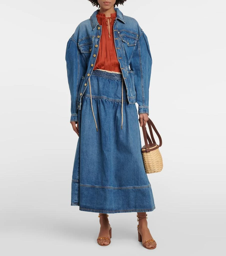 商品Ulla Johnson|Odette牛仔夹克,价格¥5979,第2张图片详细描述