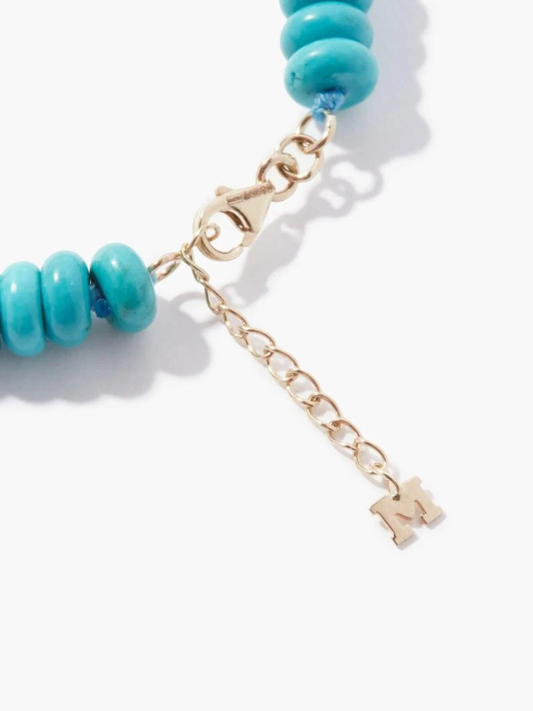 商品MATEO|Diamond, turquoise & 14kt gold bracelet,价格¥8529,第4张图片详细描述