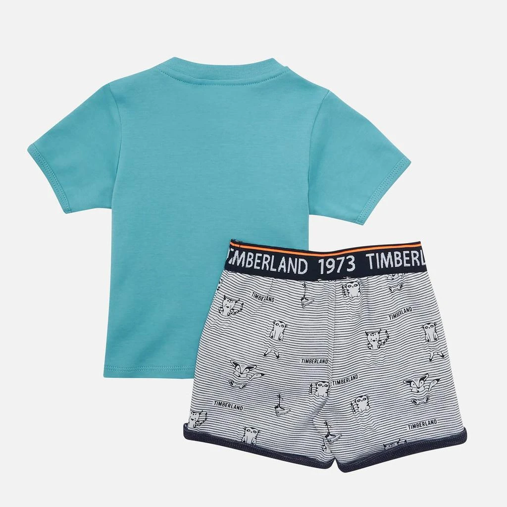 商品Timberland|Timblerland Babys' Boy T-Shirt And Bermuda Shorts - Pale Blue,价格¥105,第2张图片详细描述