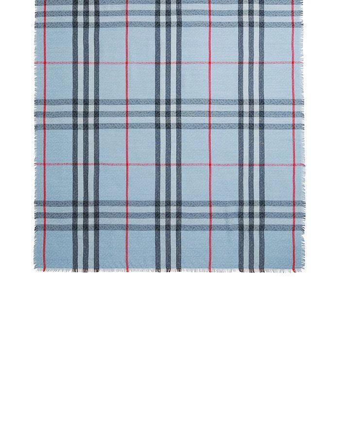 商品Burberry|Giant Check Wool & Silk Scarf ,价格¥2493,第3张图片详细描述