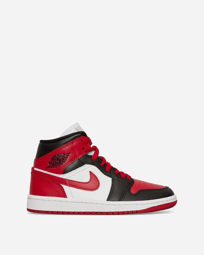 商品Jordan|WMNS Air Jordan 1 Mid Sneakers Black / Gym Red / White,价格¥786,第1张图片