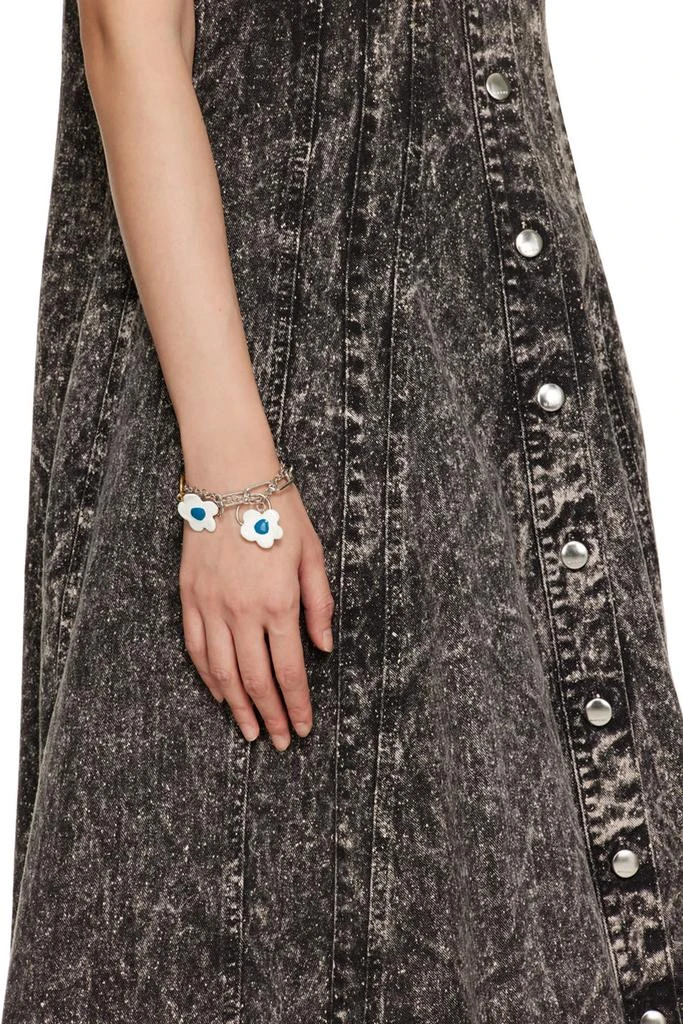 商品Marni|Silver Multi Chain Flower Bracelet,价格¥1373,第3张图片详细描述