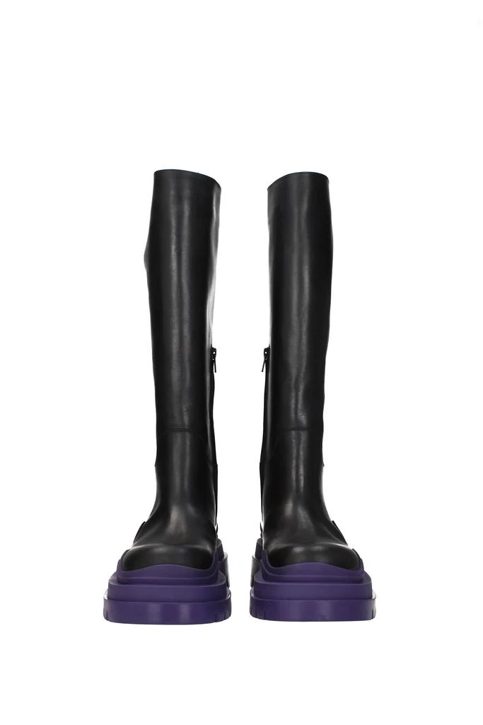 商品Bottega Veneta|Boots Leather Black Plum,价格¥4492,第3张图片详细描述