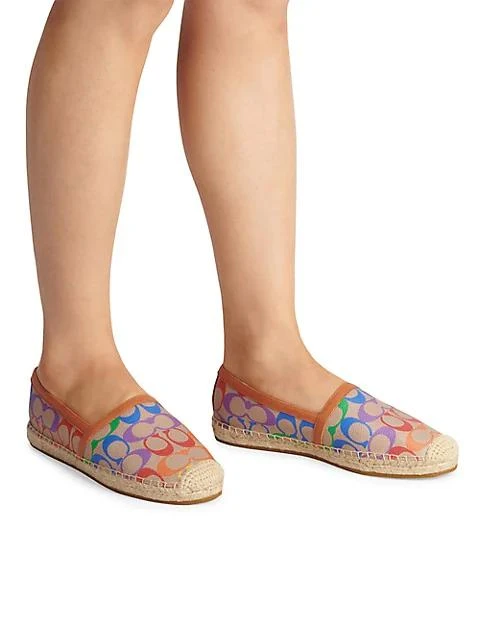 Collins Pride Monogram Coated Canvas Espadrilles 商品