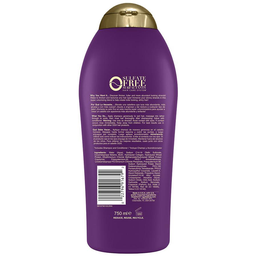 Thick & Full + Biotin & Collagen Volumizing Shampoo商品第2张图片规格展示
