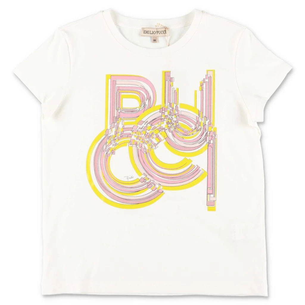 商品EMILIO PUCCI|Emilio Pucci T-shirt Bianca In Jersey Di Cotone,价格¥1068,第1张图片