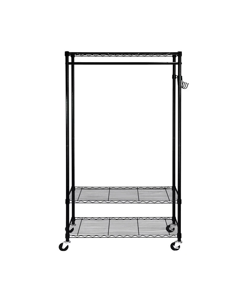 商品Oceanstar|Garment Rack with Adjustable Shelves with Hooks,价格¥1516,第1张图片