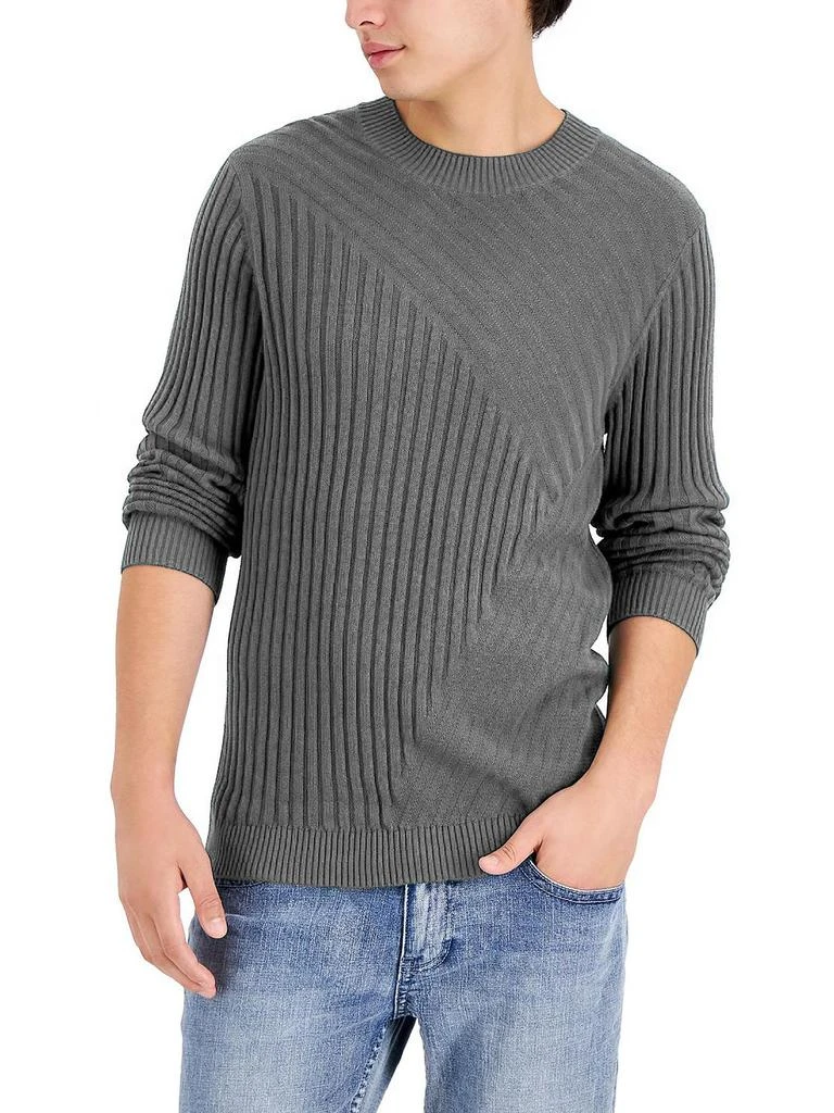 商品INC International|Tucker Mens Cotton Ribbed Crewneck Sweater,价格¥197,第4张图片详细描述