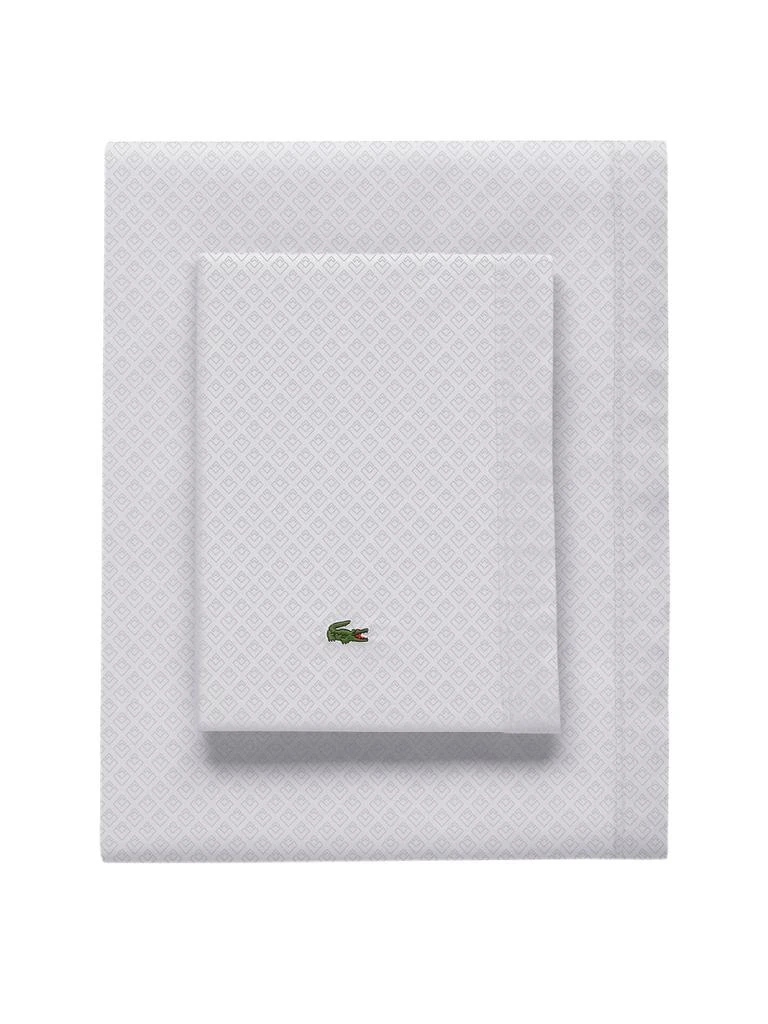商品Lacoste|Outlined Pique Sheet Set,价格¥303,第1张图片