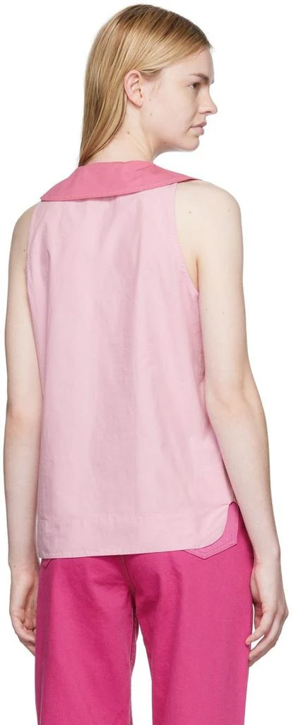 商品Ganni|Pink Poplin Shirt,价格¥254,第3张图片详细描述