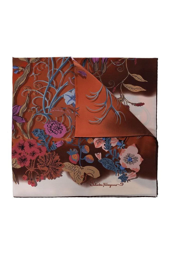 商品Salvatore Ferragamo|Salvatore Ferragamo Floral Printed Scarf,价格¥1723,第1张图片