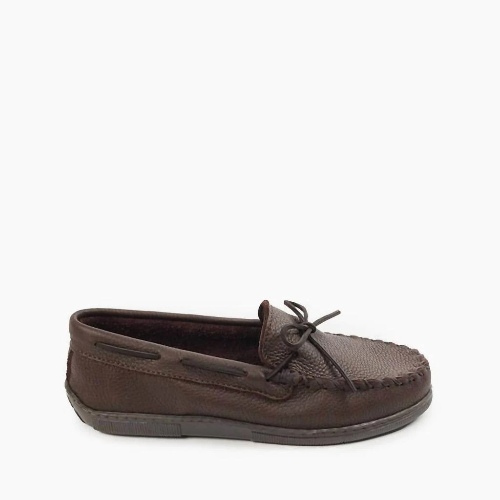 商品Minnetonka|Men'S Moosehide Classic Shoes in Brown,价格¥630,第2张图片详细描述