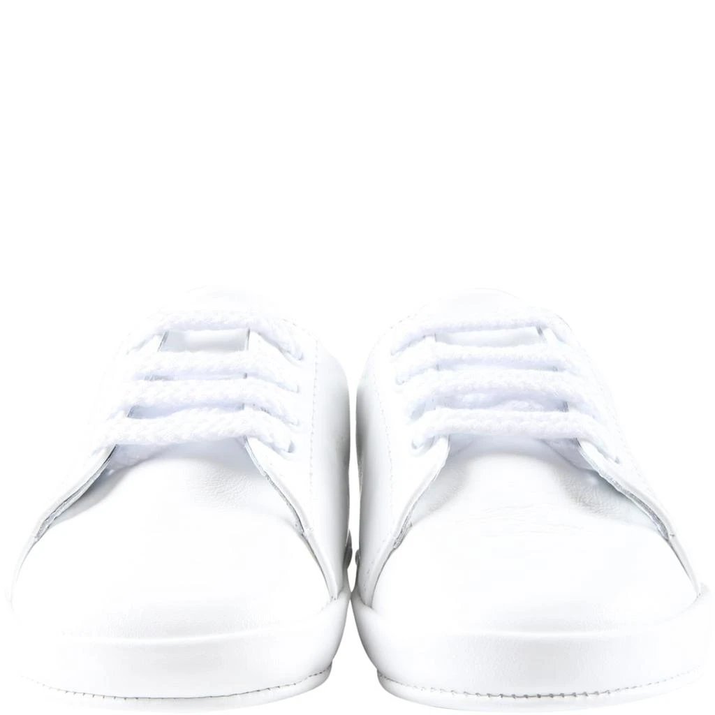 商品Balmain|Balmain White Sneakers For Babies With Black Logo,价格¥1612,第2张图片详细描述