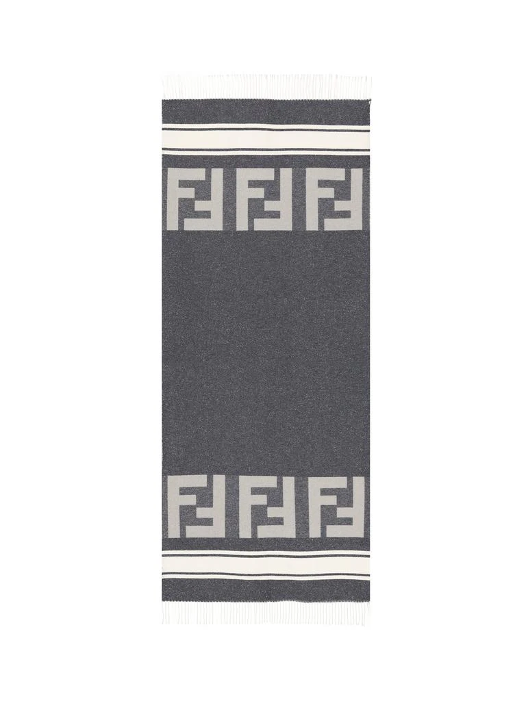 商品Fendi|Fendi Monogrammed Stripe-Patterned Scarf,价格¥1791,第1张图片