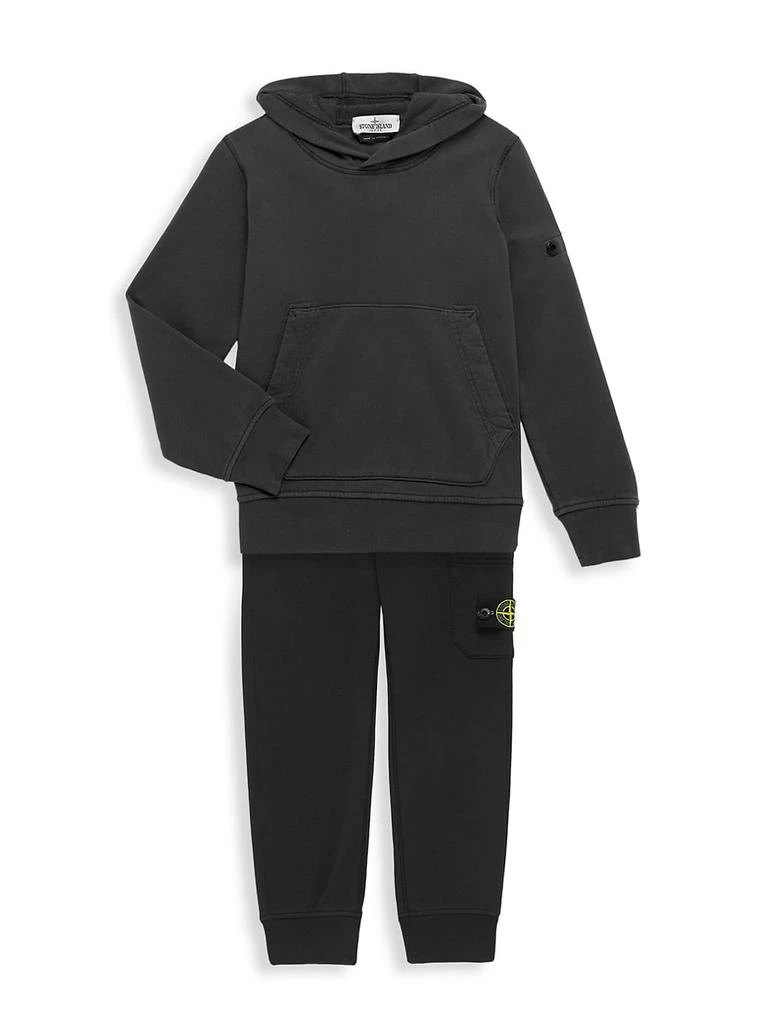 商品Stone Island|Little Boy's &amp; Boy's Cotton Hoodie,价格¥743,第2张图片详细描述