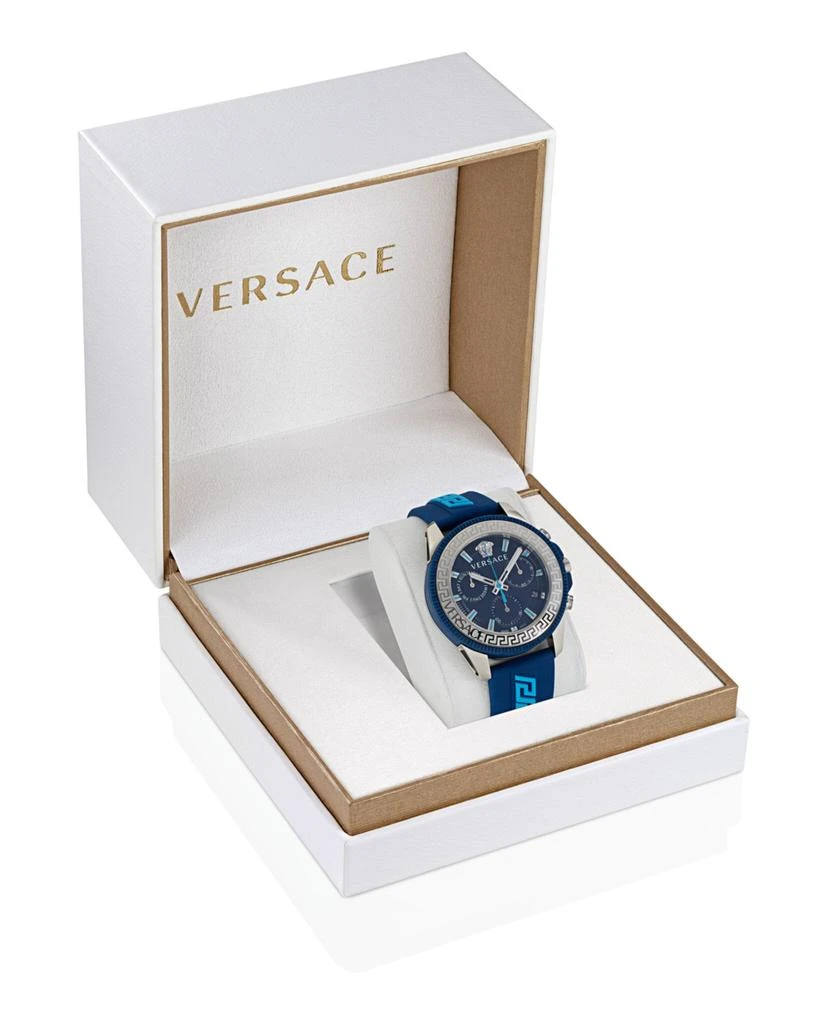 商品Versace|Greca Action Chrono Silicone Watch,价格¥5520,第4张图片详细描述