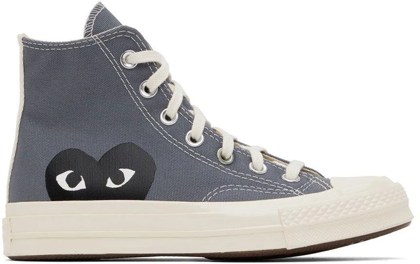 商品Comme des Garcons|Gray Converse Edition Half Heart Chuck 70 Sneakers,价格¥1191,第1张图片