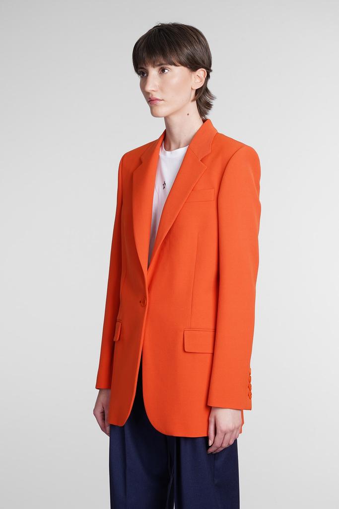 Stella McCartney Blazer In Orange Polyester商品第4张图片规格展示