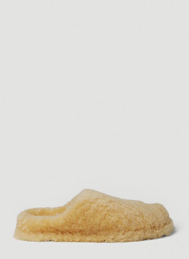 商品Jil Sander|Shearling Slippers in Cream,价格¥6188,第1张图片
