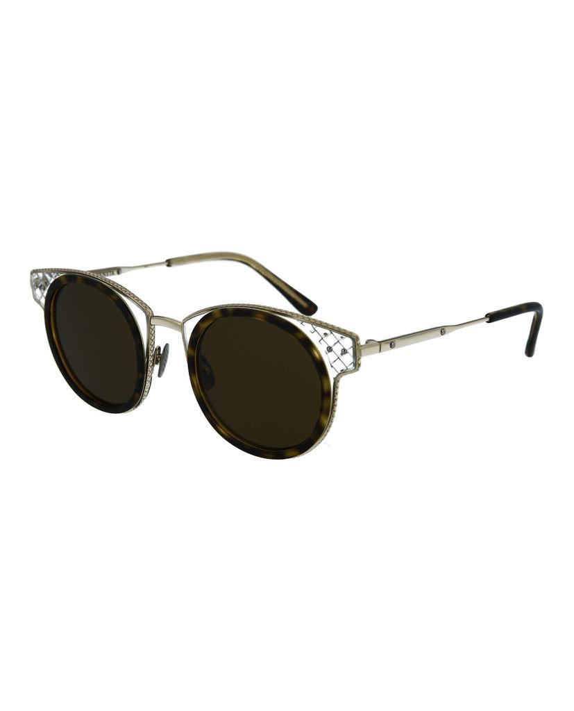 商品Bottega Veneta|Round-Frame Acetate Sunglasses,价格¥1107,第4张图片详细描述